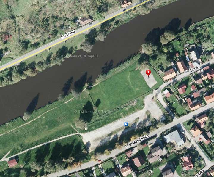 Projekt "Úprava sportovního hřiště", umístění projektu, obrazová dokumentace č. 1