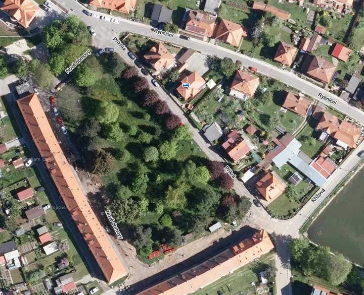 Projekt "Pétanque na Horní Bráně", umístění projektu, obrazová dokumentace č. 1 - Zelené prostranství U Nových Domovů