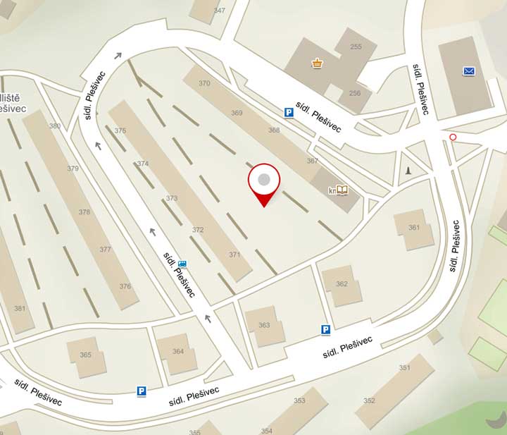 Projekt "Revitalizace a rozšíření herních a odpočinkových zón v městské části sídliště Plešivec", umístění projektu, obrazová dokumentace č. 1